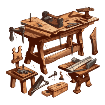 Wooden miniature furniture made in Wood Arts